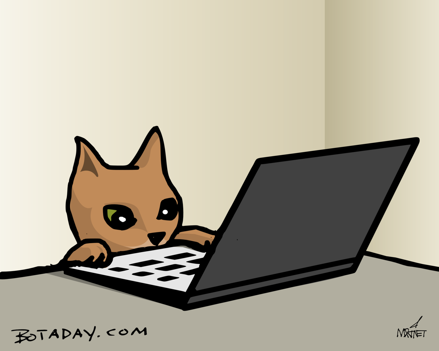 Кошка хакер. JAVASCRIPT Cat. Cat script